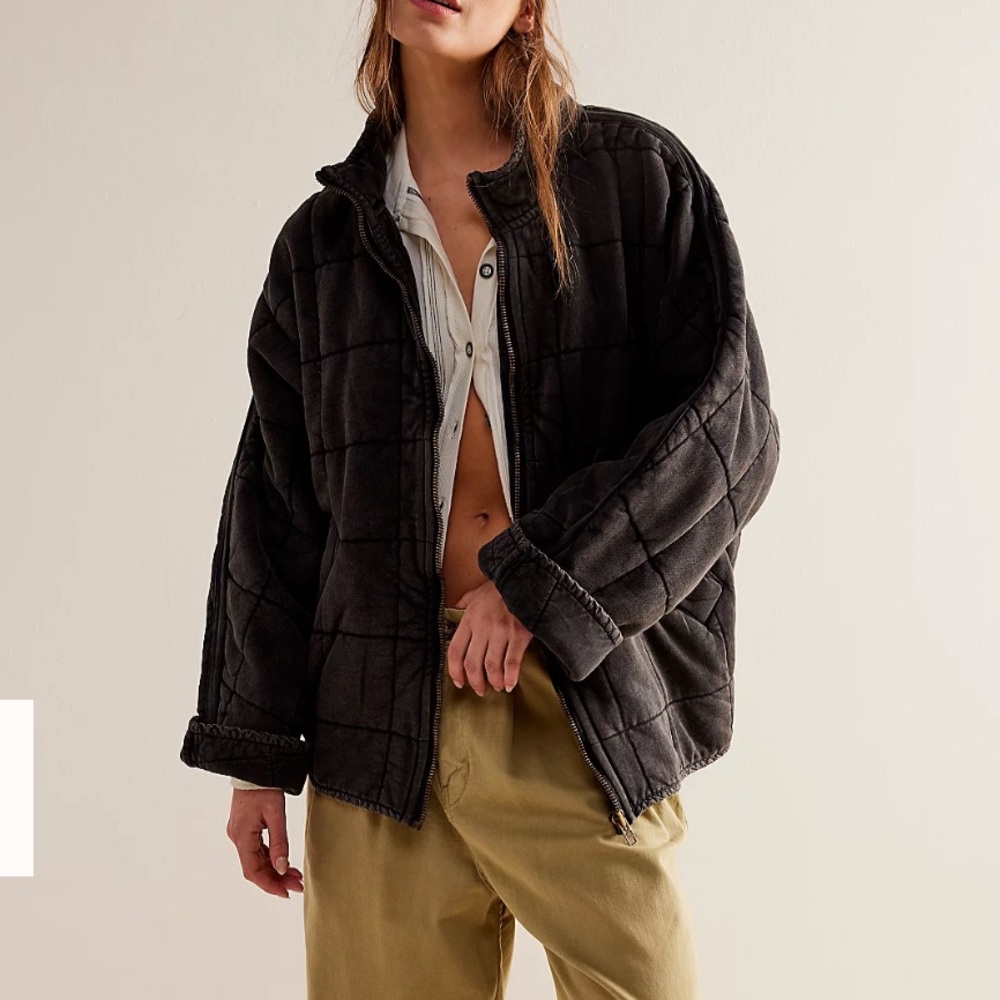 Dolman Quilted Knit Jacket